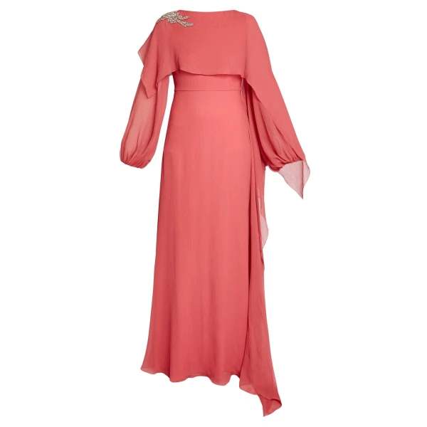 Erdem Embellished Silk Creponne Long Sleeve Gown - Dresses - British Romantic Luxury at Coveti