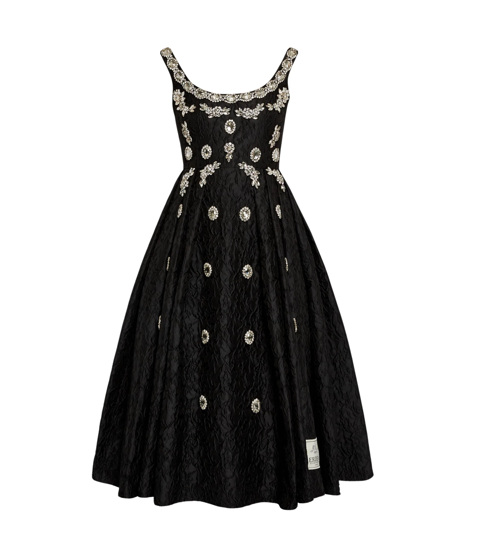 Erdem Embroidered Cloque Jacquard Sleeveless Midi Dress - Dresses - British Romantic Luxury at Coveti