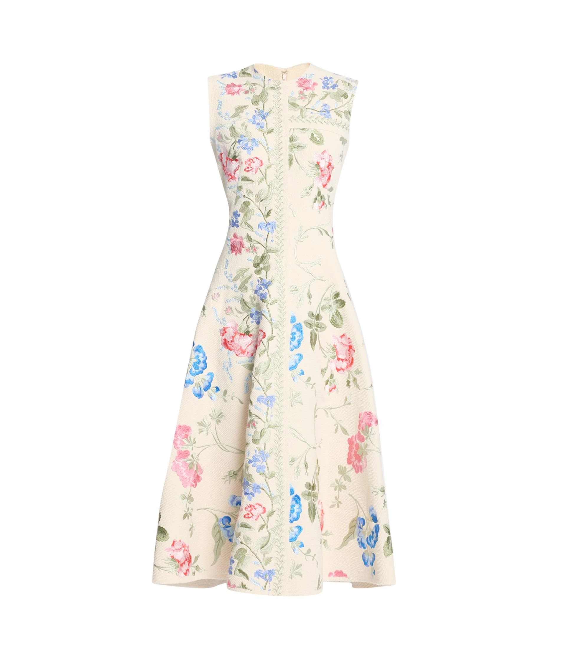 Erdem-Embroidered-Cotton-Twill-Hourglass-Midi-Dress-coveti20325_nobg Erdem Embroidered Cotton Twill Hourglass Midi Dress - Dresses - British Romantic Luxury at Coveti