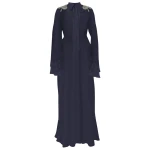 Erdem Embroidered Creponne Long Sleeve Gown - Dresses - British Romantic Luxury at Coveti