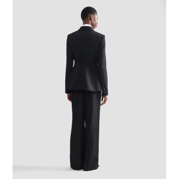 Erdem Embroidered Grain De Poudre Single Breasted Blazer - Jackets - British Romantic Luxury at Coveti