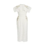 Erdem Embroidered Guipure Midi Dress - Dresses - British Romantic Luxury at Coveti
