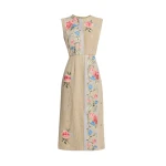 Erdem-Embroidered-Linen-Pencil-Dress-coveti74718_nobg Erdem Embroidered Linen Pencil Dress - Dresses - British Romantic Luxury at Coveti