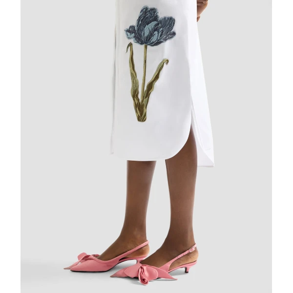 Erdem Embroidered Long Sleeve Shirt Dress - Dresses - British Romantic Luxury at Coveti
