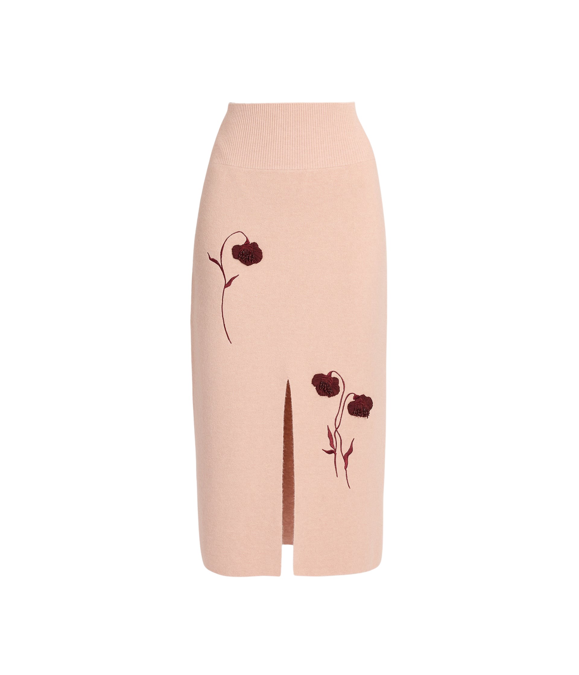 Erdem Embroidered Midi Pencil Knit Skirt - Skirts - British Romantic Luxury at Coveti