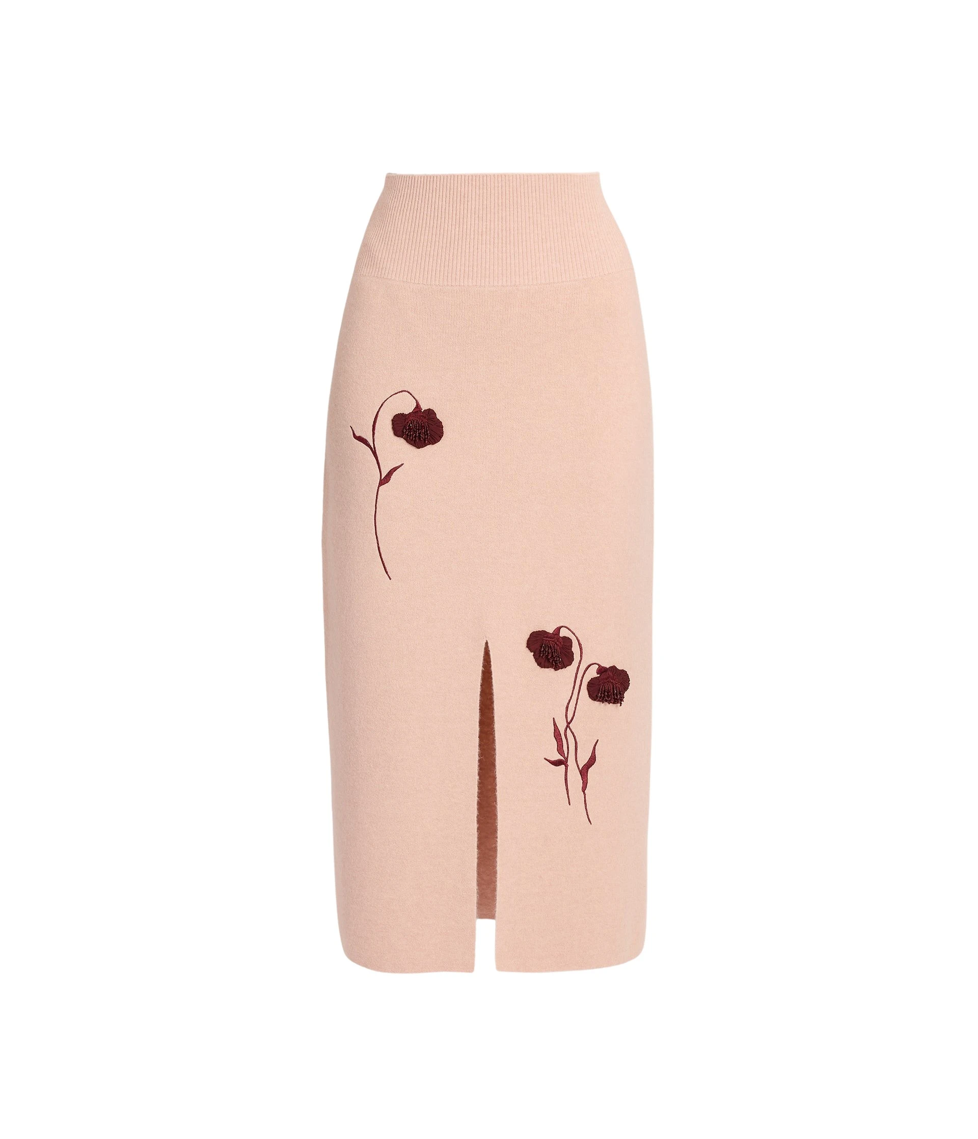 Erdem-Embroidered-Midi-Pencil-Knit-Skirt-coveti-240485_nobg Erdem Embroidered Midi Pencil Knit Skirt - Skirts - British Romantic Luxury at Coveti