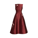 Erdem-Embroidered-Mikado-Sleeveless-Midi-Dress-coveti18899_nobg Erdem Embroidered Mikado Sleeveless Midi Dress - Dresses - British Romantic Luxury at Coveti