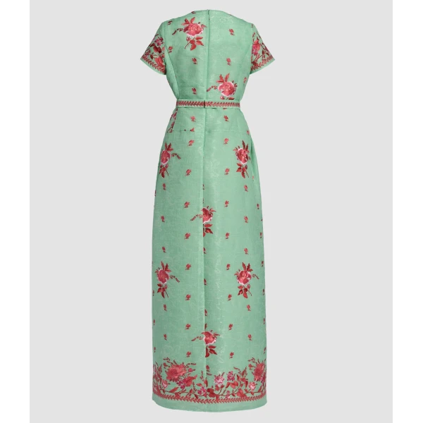 Erdem Embroidered Organza Drop Waist Gown - Dresses - British Romantic Luxury at Coveti