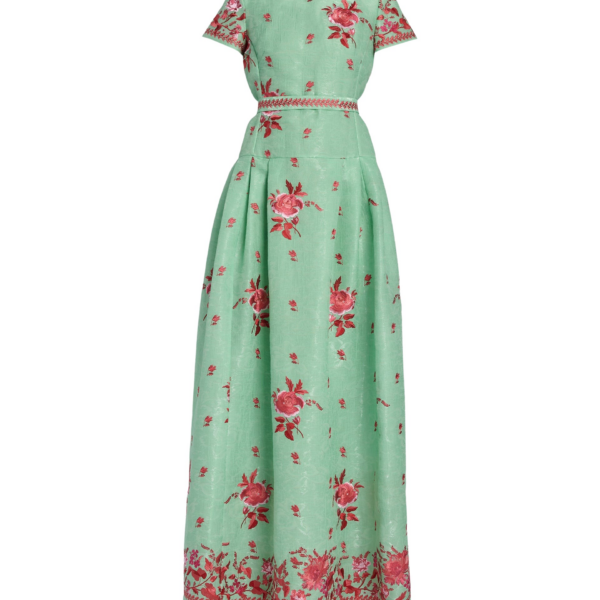 Erdem Embroidered Organza Drop Waist Gown - Dresses - British Romantic Luxury at Coveti