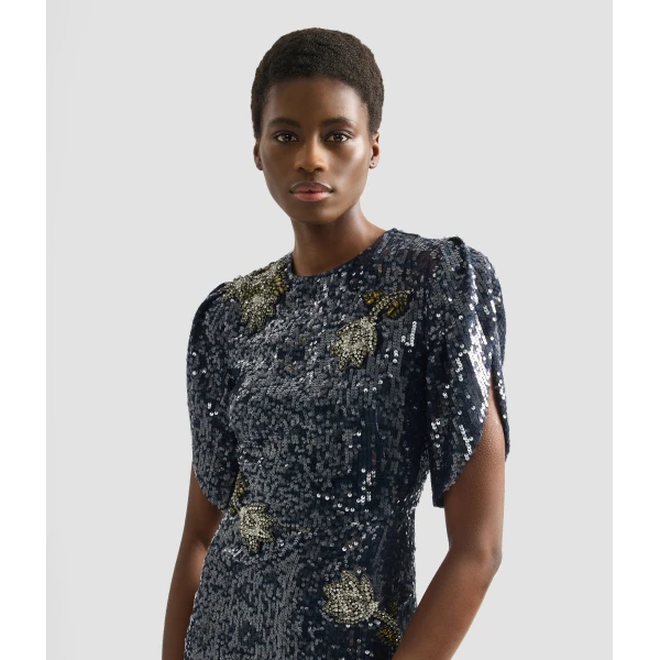 Erdem Embroidered Sequins Midi Dress - Dresses - British Romantic Luxury at Coveti