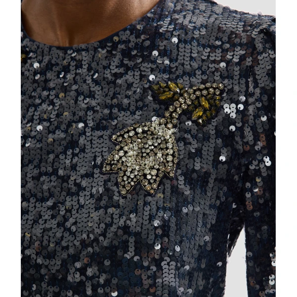 Erdem Embroidered Sequins Midi Dress - Dresses - British Romantic Luxury at Coveti