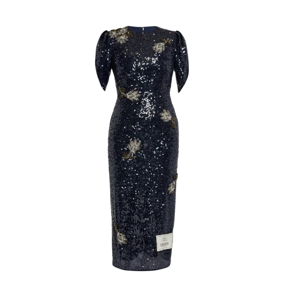 Erdem Embroidered Sequins Midi Dress - Dresses - British Romantic Luxury at Coveti