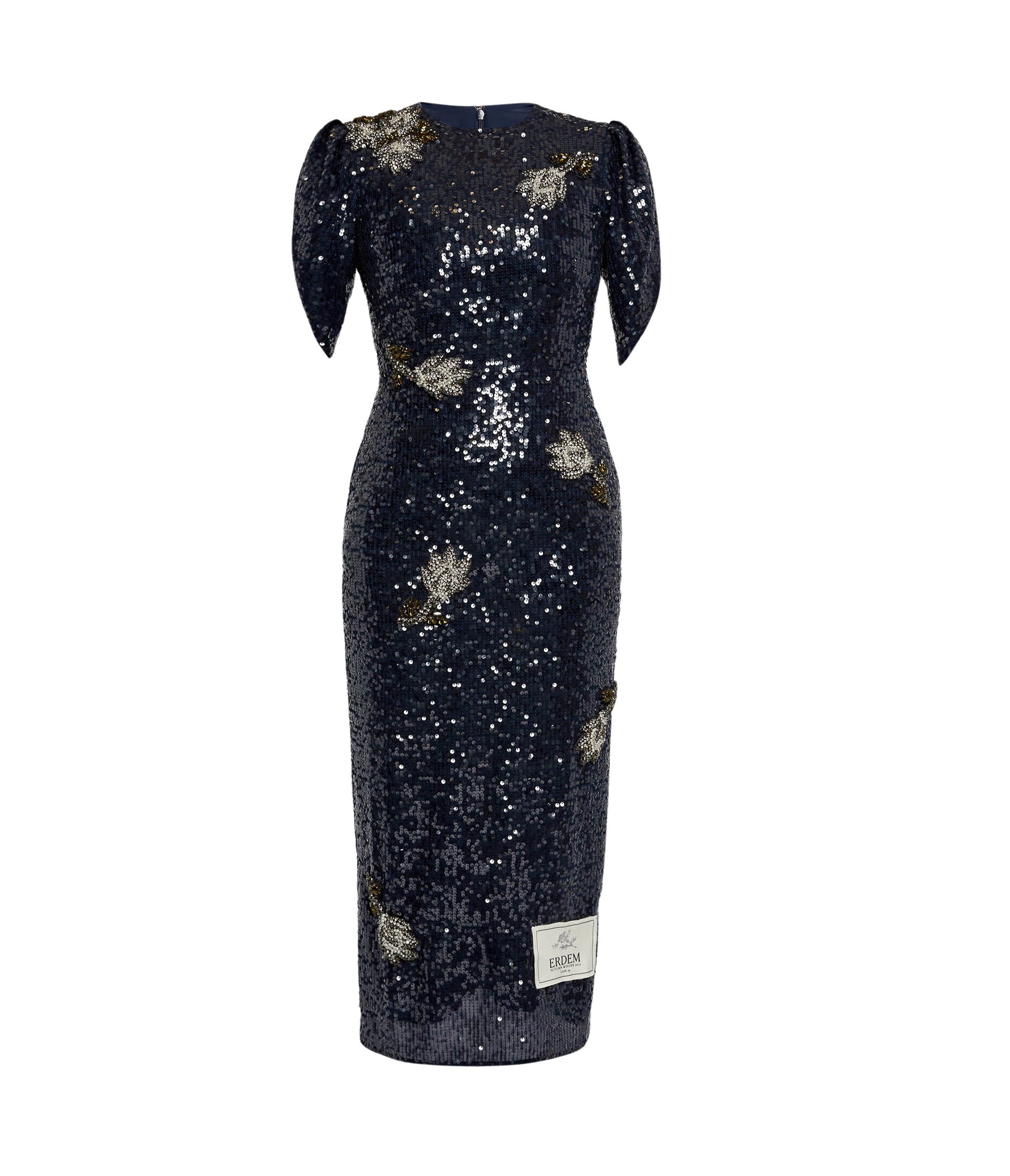Erdem Embroidered Sequins Midi Dress