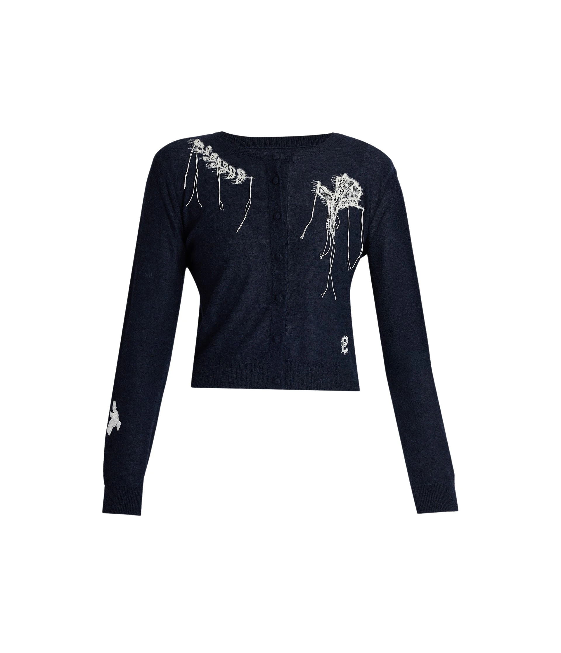 Erdem-Fine-Alpaca-Blend-Fitted-Cardigan-coveti-241743_nobg Erdem Fine Alpaca Blend Fitted Cardigan - Knitwear - British Romantic Luxury at Coveti