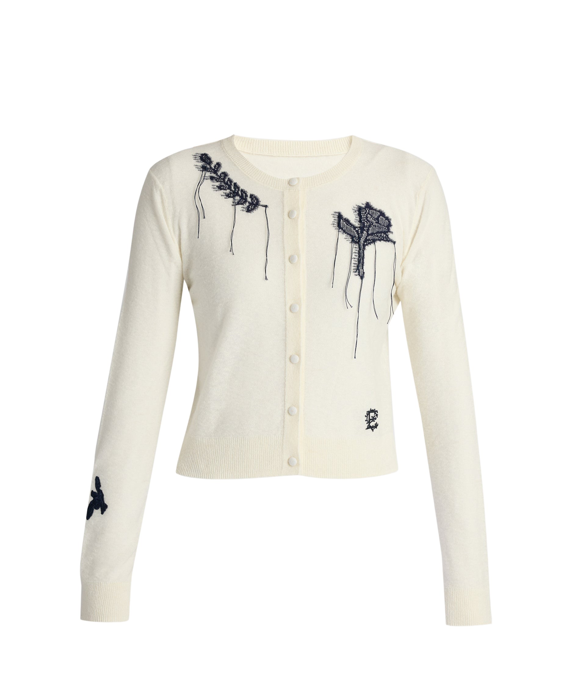 Erdem Fine Alpaca Blend Fitted Cardigan - Knitwear - British Romantic Luxury at Coveti