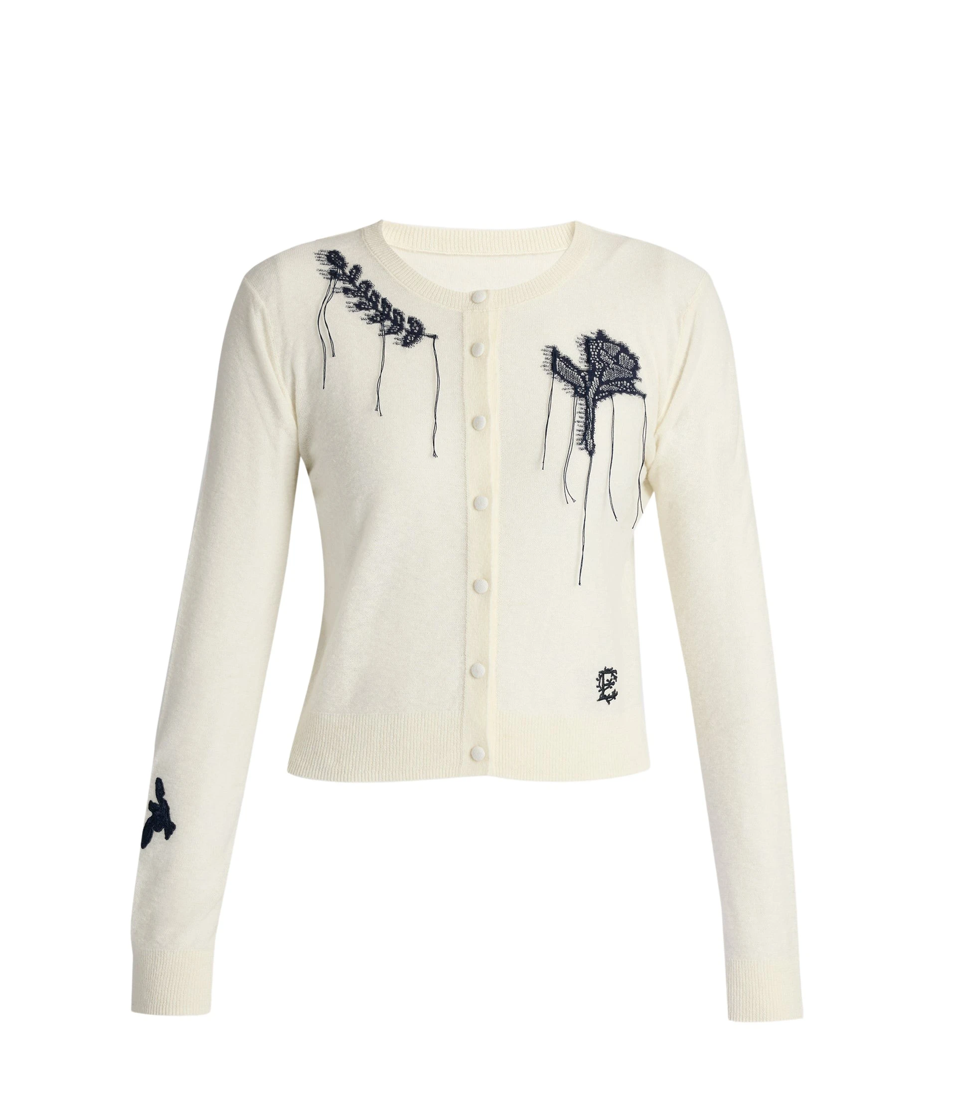 Erdem-Fine-Alpaca-Blend-Fitted-Cardigan-coveti46451_nobg Erdem Fine Alpaca Blend Fitted Cardigan - Knitwear - British Romantic Luxury at Coveti
