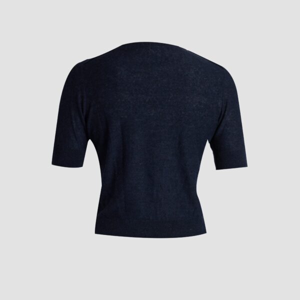 Erdem Fine Alpaca Blend Short Sleeve Crew Jumper - Knitwear - British Romantic Luxury at Coveti