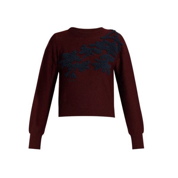 Erdem Fine Merino Wool Floral Jumper - Knitwear - British Romantic Luxury at Coveti