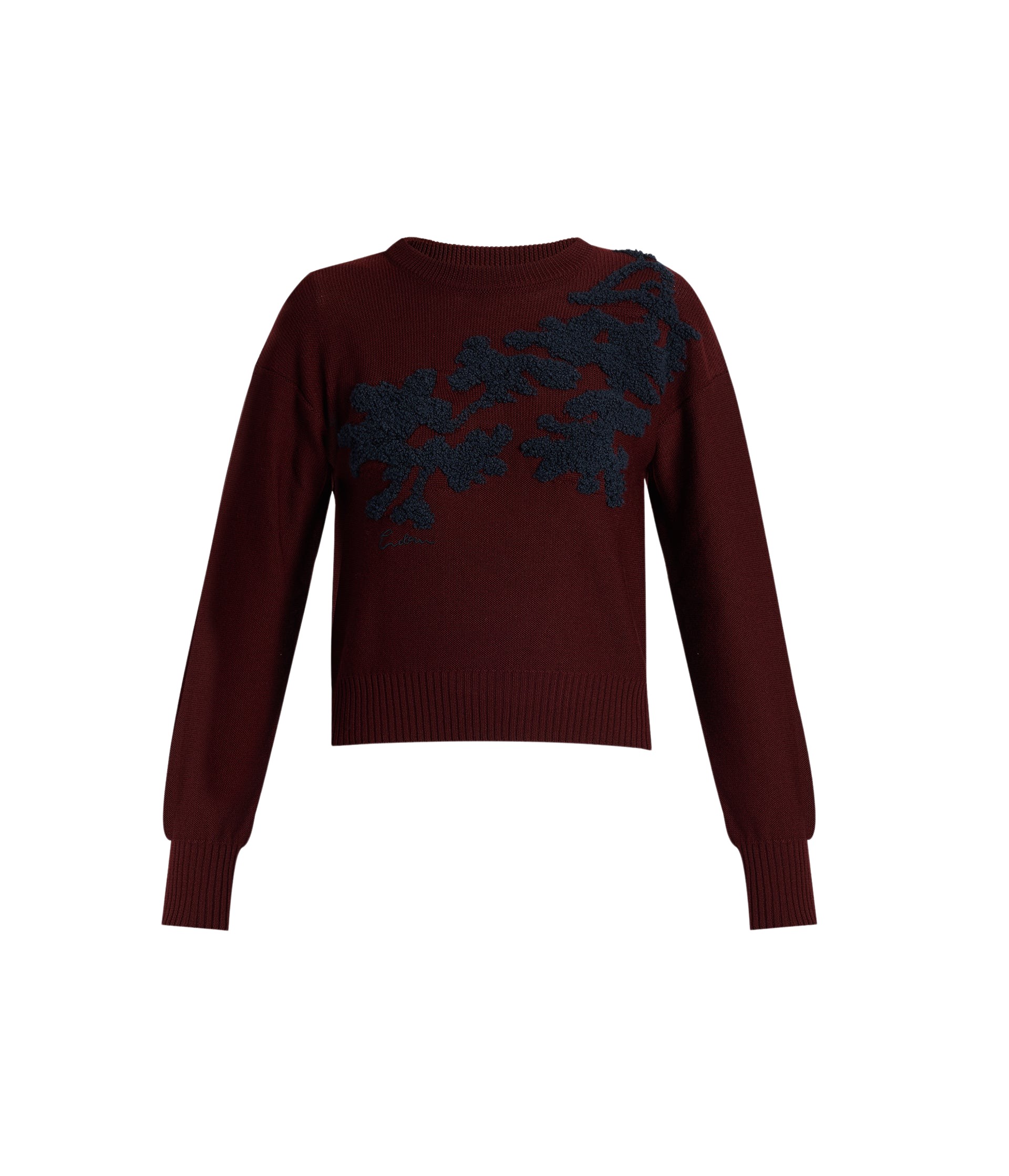 Erdem Fine Merino Wool Floral Jumper - Knitwear - British Romantic Luxury at Coveti