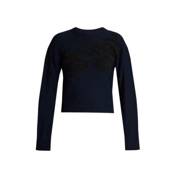 Erdem Fine Merino Wool Floral Jumper - Knitwear - British Romantic Luxury at Coveti