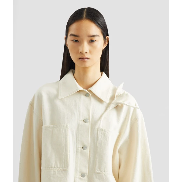 Erdem Floral Appliqué Denim Cropped Jacket - Jackets - British Romantic Luxury at Coveti