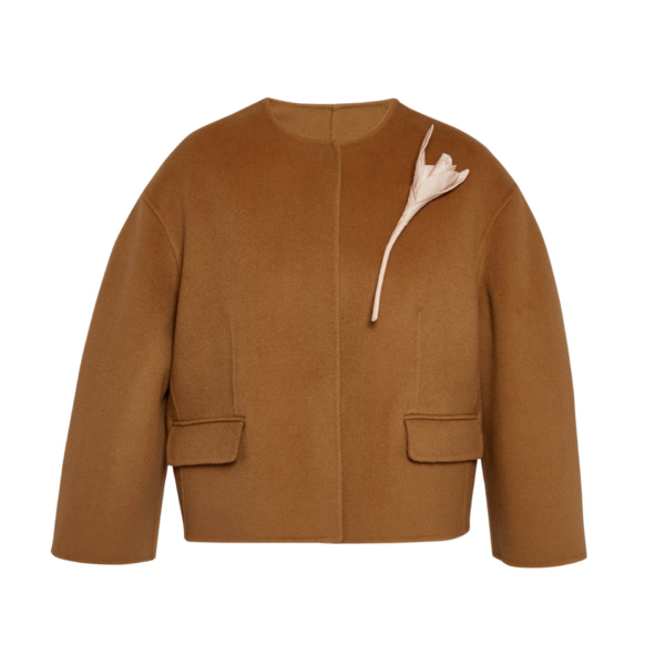 Erdem Floral Appliqué Double Faced Cropped Jacket - Jackets - British Romantic Luxury at Coveti