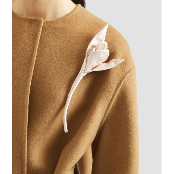 Erdem Floral Appliqué Double Faced Wool Coat - Coats - British Romantic Luxury at Coveti