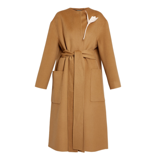 Erdem Floral Appliqué Double Faced Wool Coat - Coats - British Romantic Luxury at Coveti
