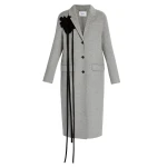 Erdem Floral Appliqué Double Faced Wool Tailored Coat - Coats - British Romantic Luxury at Coveti