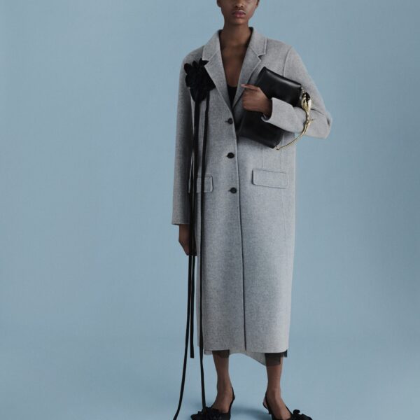 Erdem Floral Appliqué Double Faced Wool Tailored Coat - Coats - British Romantic Luxury at Coveti