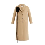 Erdem Floral Appliqué Double Faced Wool Tailored Coat - Coats - British Romantic Luxury at Coveti