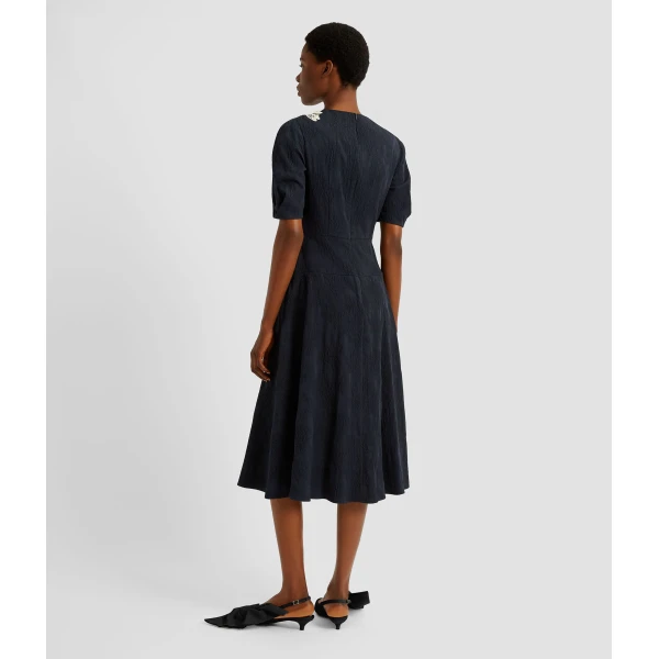 Erdem Floral Appliqué Jacquard Midi Dress - Dresses - British Romantic Luxury at Coveti