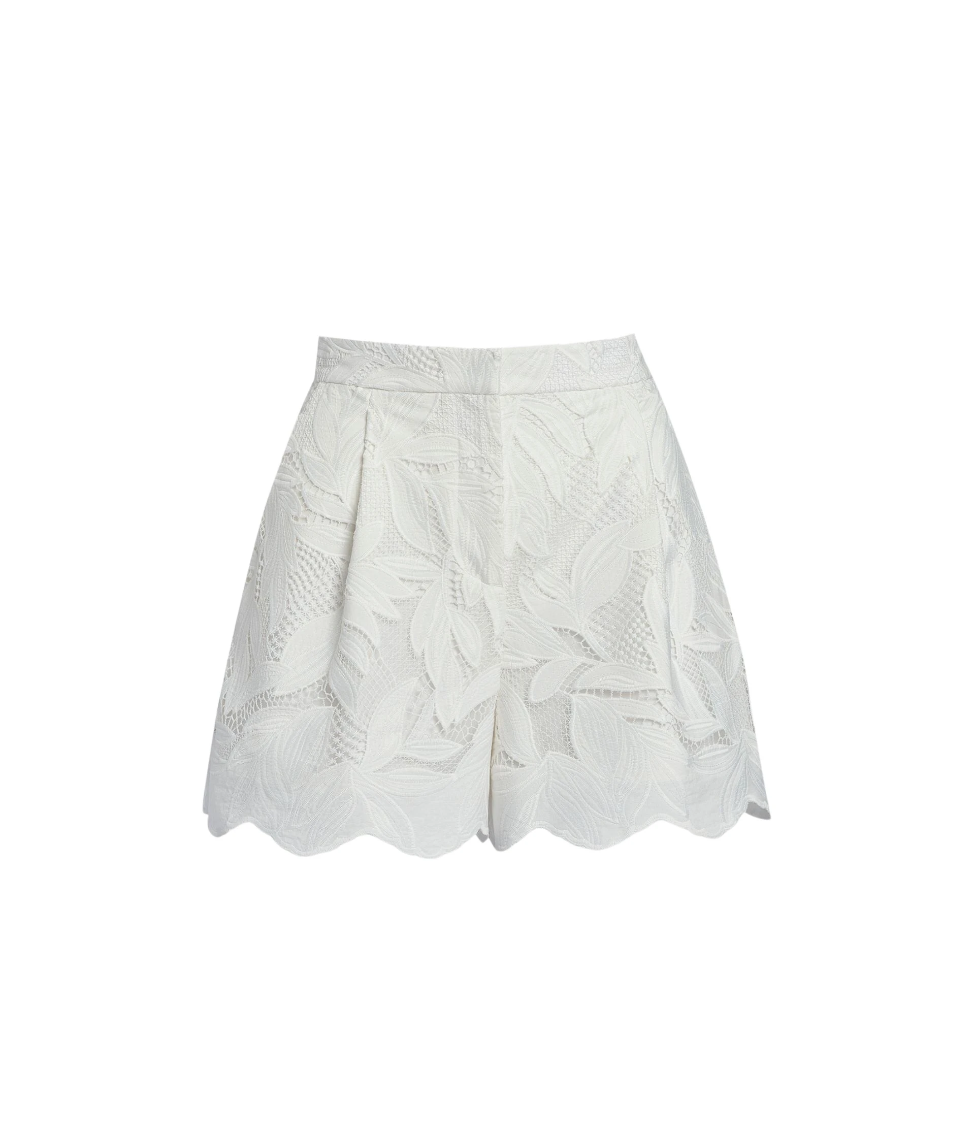Erdem Floral Cotton Cutwork Tailored Shorts - Shorts - British Romantic Luxury at Coveti
