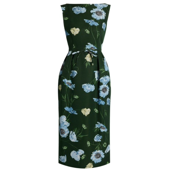 Erdem Floral Cotton Faille Sleeveless Midi Pencil Dress - Dresses - British Romantic Luxury at Coveti