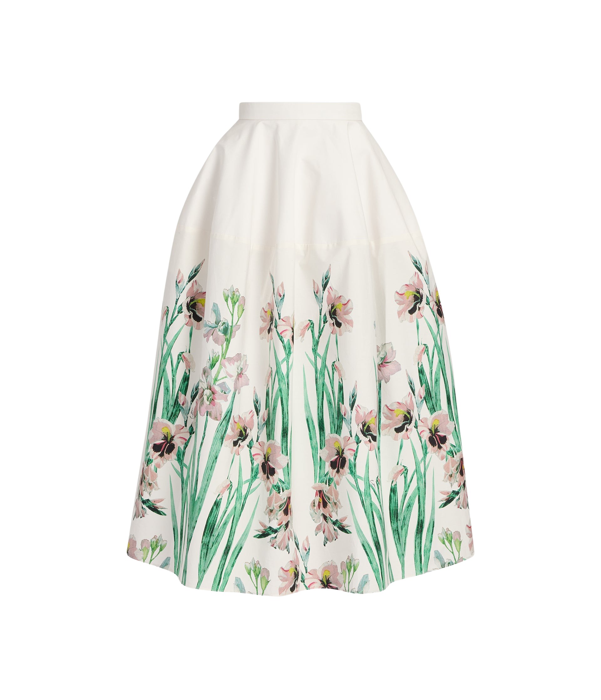 Erdem Floral Cotton Midi Full Skirt - Skirts - British Romantic Luxury at Coveti