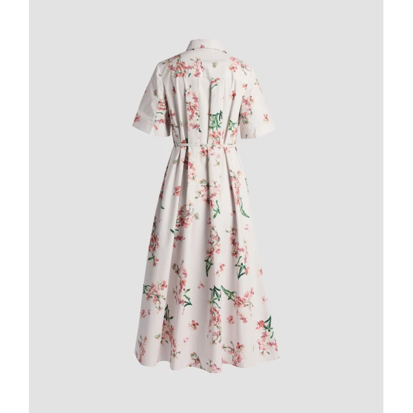 Erdem Floral Cotton Short Sleeve Midi Dress - Dresses - British Romantic Luxury at Coveti