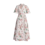 Erdem-Floral-Cotton-Short-Sleeve-Midi-Dress-coveti-416424_nobg Erdem Floral Cotton Short Sleeve Midi Dress - Dresses - British Romantic Luxury at Coveti