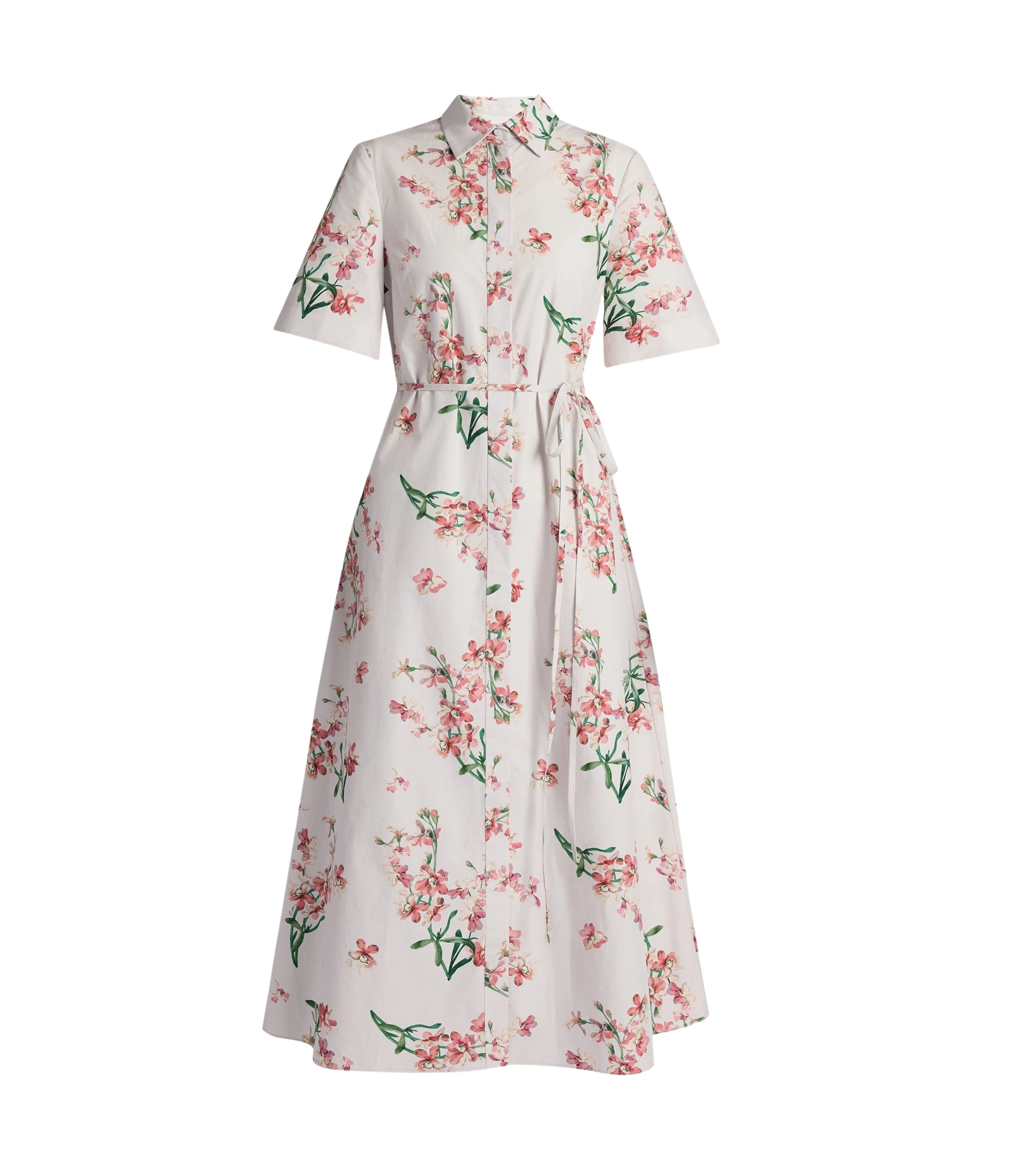 Erdem-Floral-Cotton-Short-Sleeve-Midi-Dress-coveti-416424_nobg Erdem Floral Cotton Short Sleeve Midi Dress - Dresses - British Romantic Luxury at Coveti