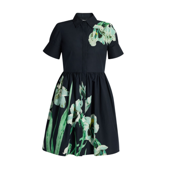 Erdem Floral Cotton Short Sleeve Mini Dress - Dresses - British Romantic Luxury at Coveti