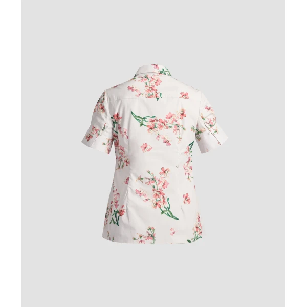 Erdem Floral Cotton Short Sleeve Shirt - Tops - British Romantic Luxury at Coveti