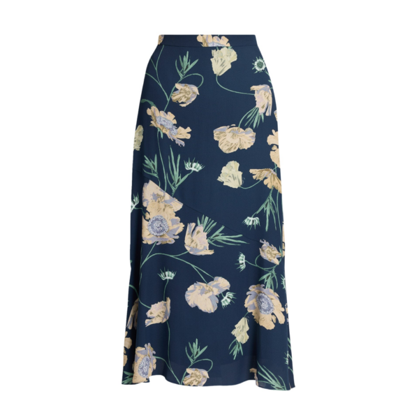 Erdem Floral Crepe A Line Midi Skirt - Skirts - British Romantic Luxury at Coveti