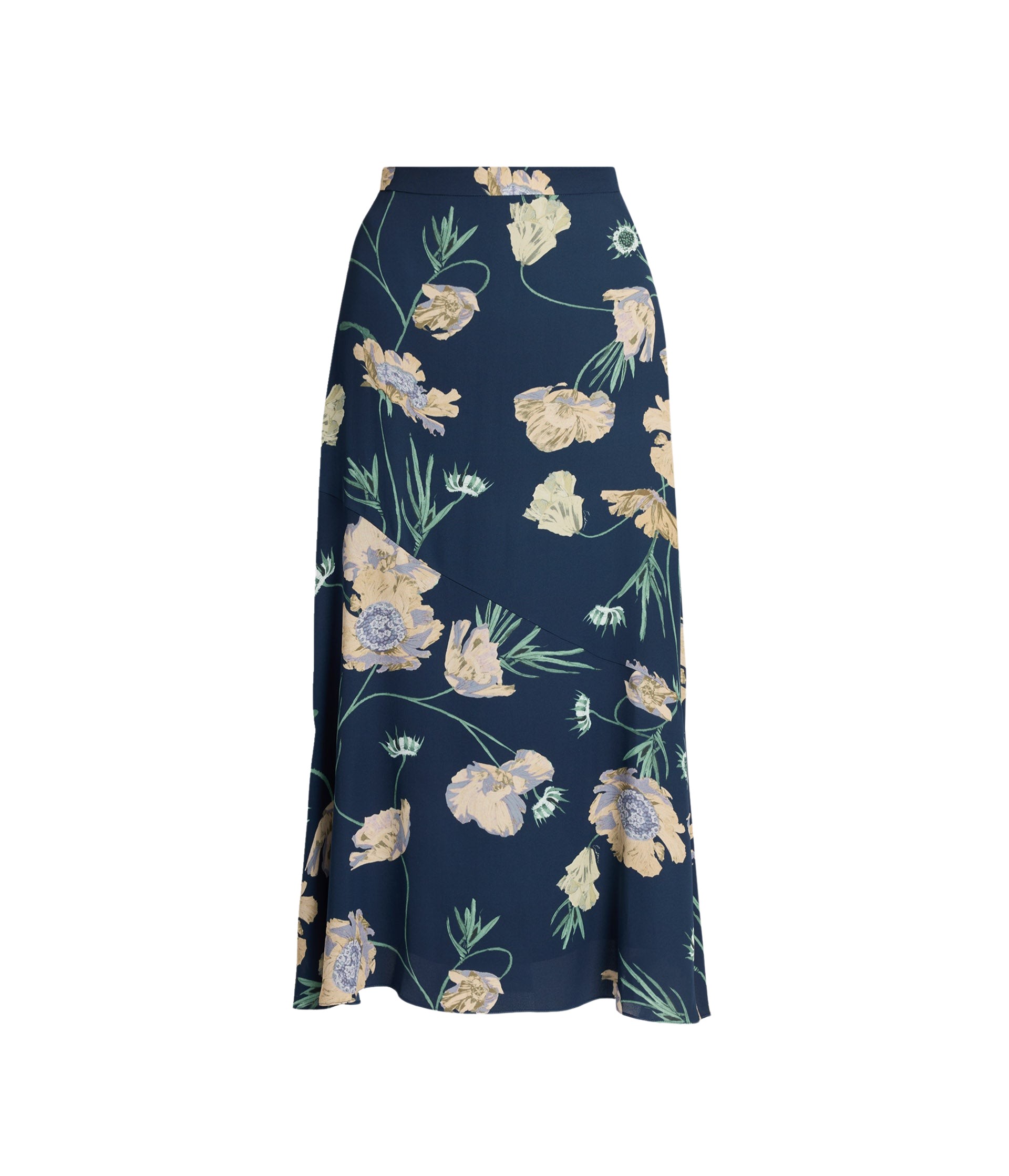 Erdem Floral Crepe A Line Midi Skirt - Skirts - British Romantic Luxury at Coveti