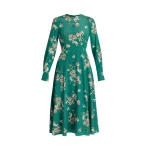 Erdem Floral Crepe De Chine Long Sleeve Midi Dress - Dresses - British Romantic Luxury at Coveti