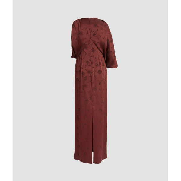 Erdem Floral Creponne Jacquard Drape Gown - Dresses - British Romantic Luxury at Coveti