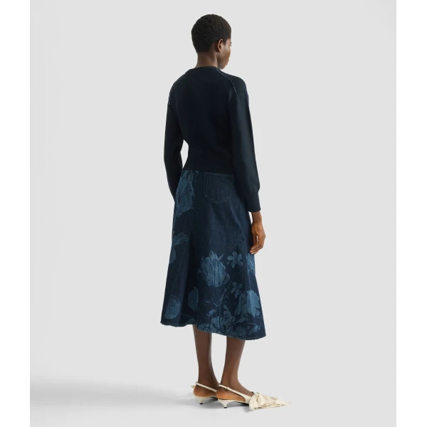 Erdem Floral Crew Neck Jumper - Knitwear - British Romantic Luxury at Coveti