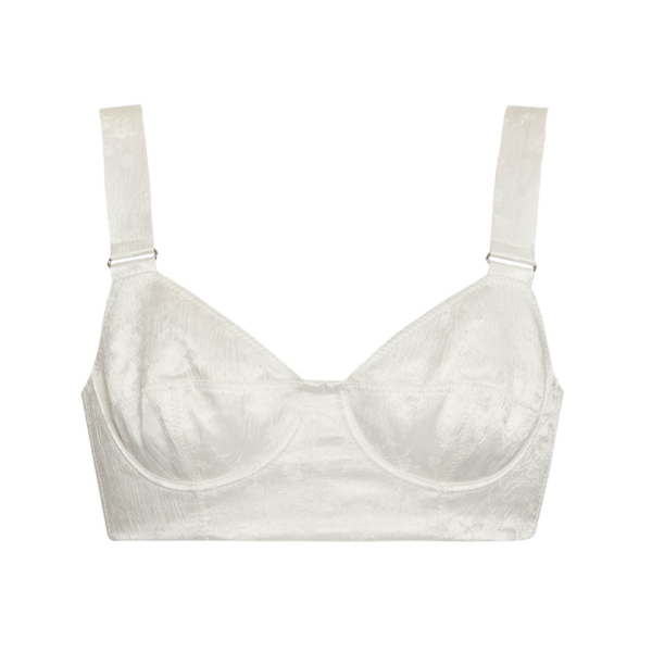 Erdem Floral Crushed Satin Bra Top - Tops - British Romantic Luxury at Coveti