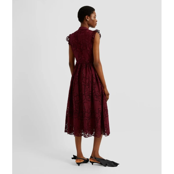 Erdem Floral Cutwork Flared Midi Dress - Dresses - British Romantic Luxury at Coveti