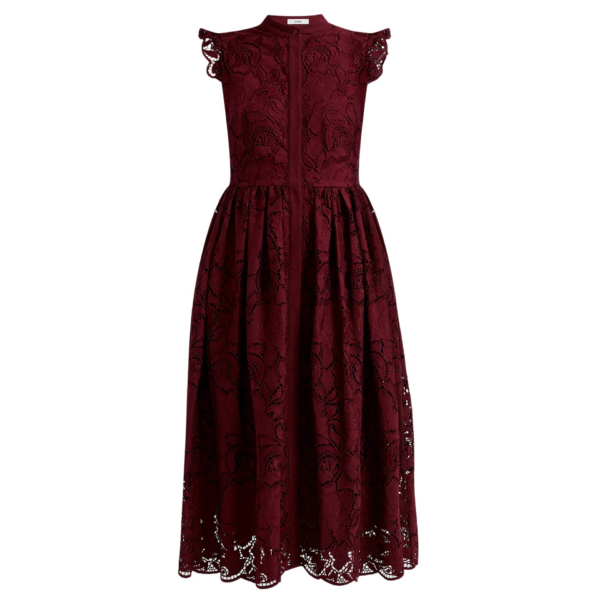 Erdem Floral Cutwork Flared Midi Dress - Dresses - British Romantic Luxury at Coveti