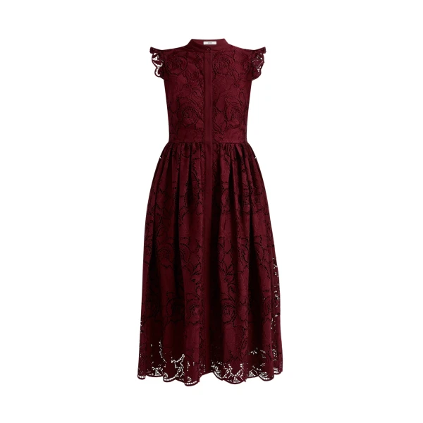 Erdem Floral Cutwork Flared Midi Dress - Dresses - British Romantic Luxury at Coveti