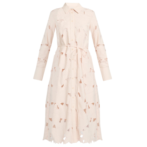 Erdem Floral Cutwork Long Sleeve Midi Dress - Dresses - British Romantic Luxury at Coveti